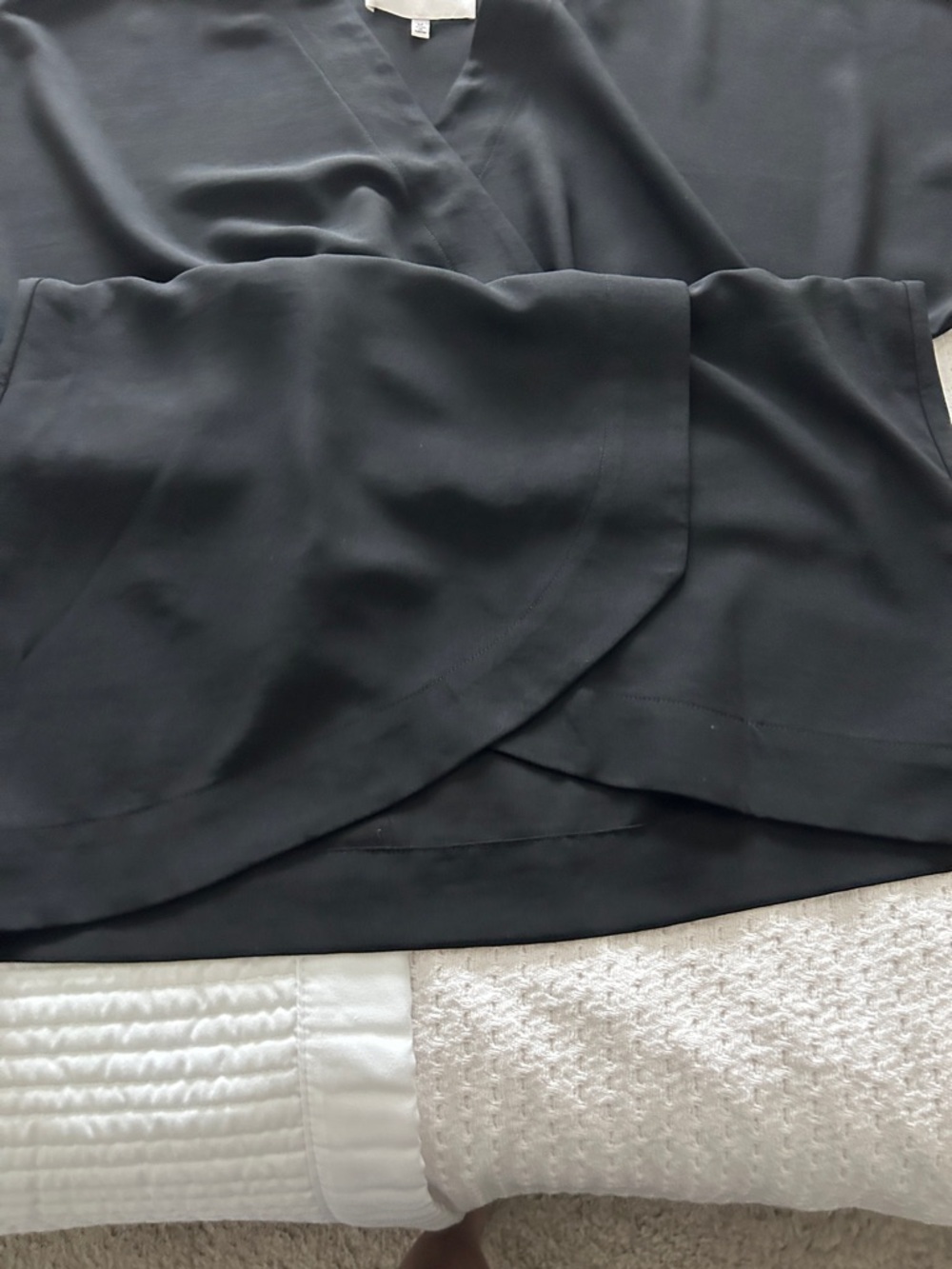 Black Wrap Mini Dress - Picture 12 of 12